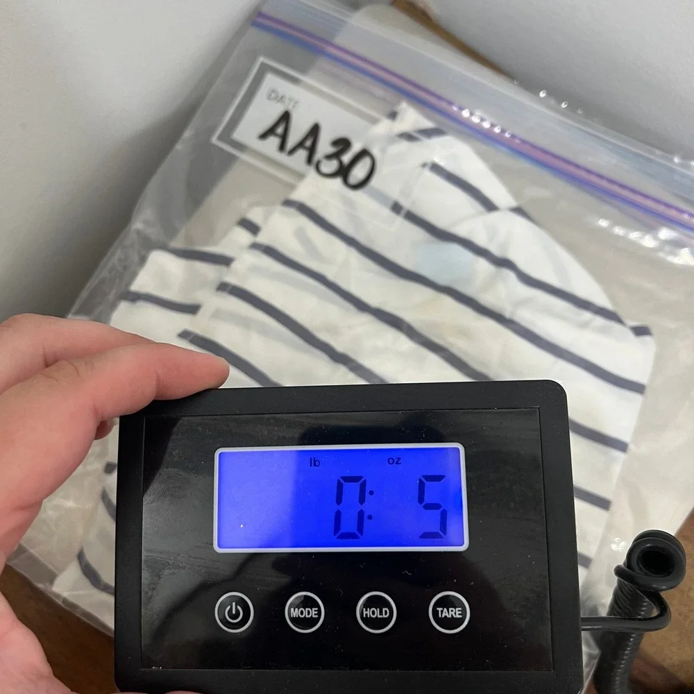 J Mclaughlin Madeline Stripe Shirt XS NWT $198 Silk Rayon Stripe White Blue - Picture 7 of 7